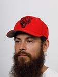 Бейсболка MITCHELL NESS арт. HP7959-CBURED1 Chicago Bulls NBA (красный)